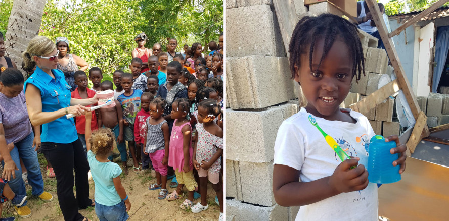 Zahnfee reist wenige Tage nach Hurrikan Fiona in die Karibik