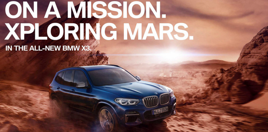 „On a Mission": Mit dem BMW X3 zum Mars