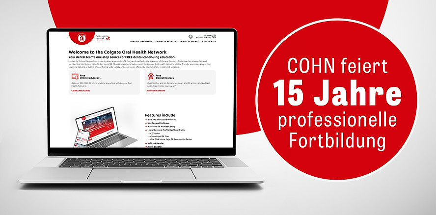 Colgate Oral Health Network feiert sein 15-jähriges Bestehen im Dienste der Zahnärzte