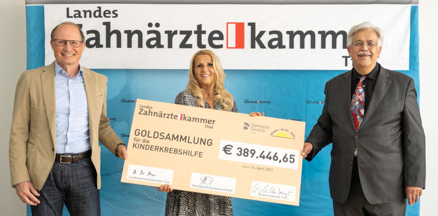 Tiroler Zahnärzt:innen spenden Zahngold an Kinderkrebshilfe