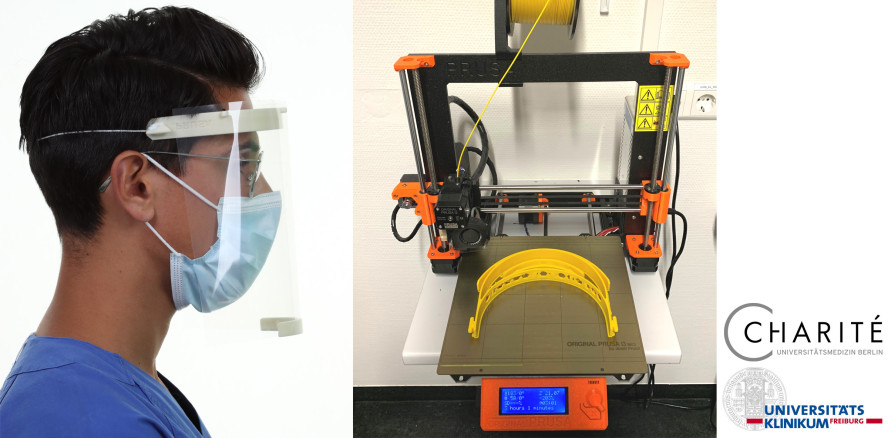 Hilfe zur Selbsthilfe: Schutzvisiere aus dem Drucker