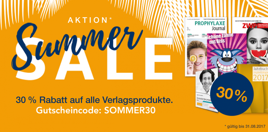 Letzte Chance nutzen! Summer Sale auf www.oemus-shop.de