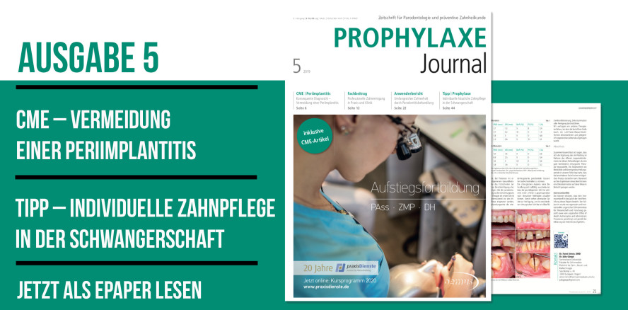 Aktuelles Prophylaxe Journal: Mundhygiene individuell & präventiv