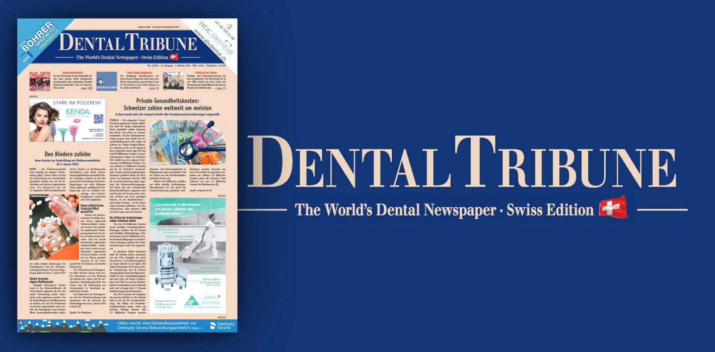 Oktober-Ausgabe der Dental Tribune Schweiz: Jetzt als ePaper lesen
