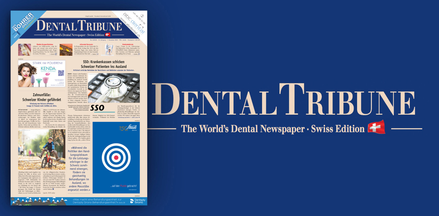 Online lesen: Die Dental Tribune Swiss Edition 8/2018 ist da