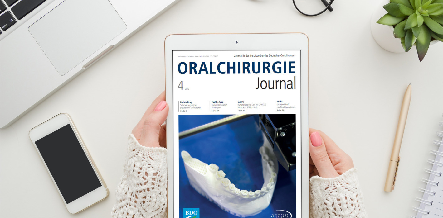 Aktuelles Oralchirurgie Journal: Jetzt vorab online lesen