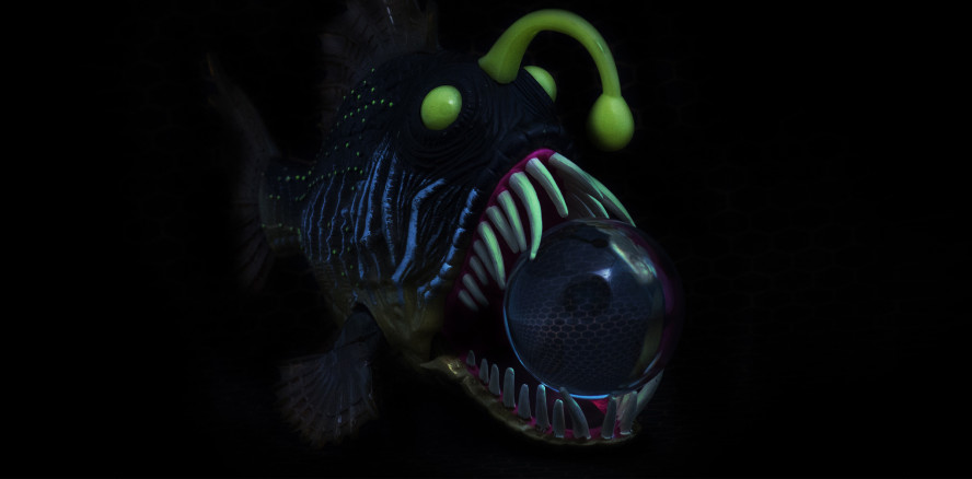 Warum Tiefsee-Drachenfische durchsichtige Zähne haben