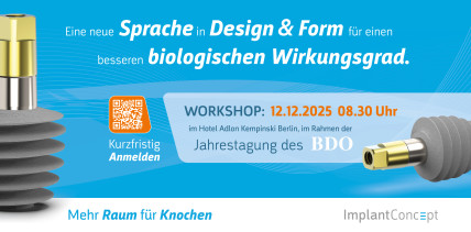 Workshop zur biologischen Design- und Formensprache von i-LiNQ®Implant