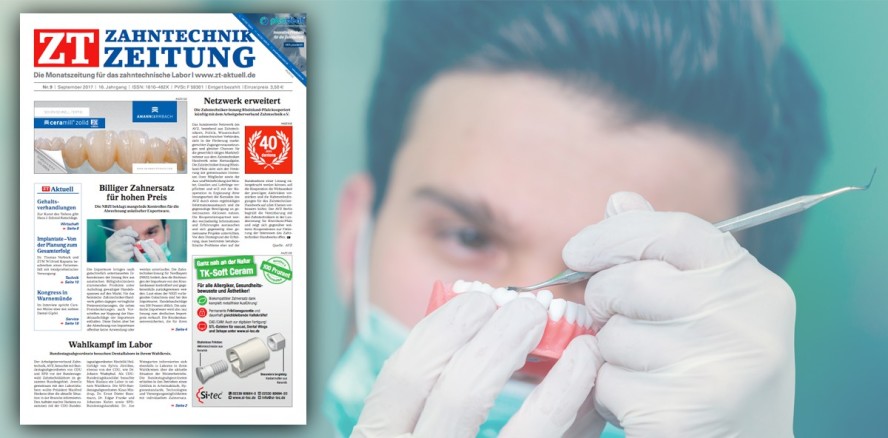 Jetzt online: Septemberausgabe der ZT Zahntechnik Zeitung