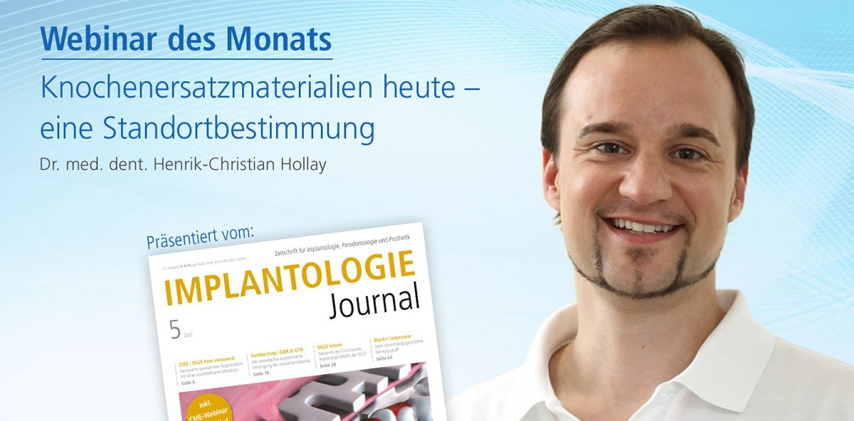 Webinar: Knochenersatzmaterialien heute, eine Standortbestimmung