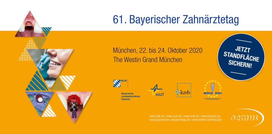 Bayerische Zahnärztetag: Jetzt letzte Standflächen sichern!