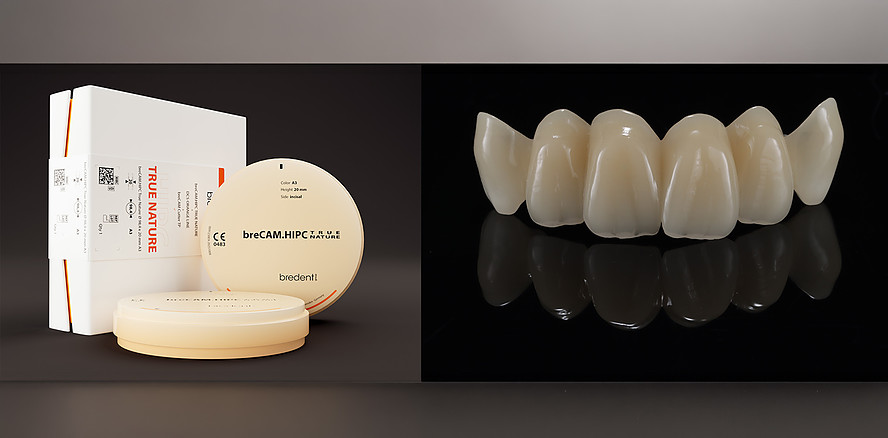 breCAM.HIPC True Nature verbindet natürliche Ästhetik mit effizientem Laborworkflow