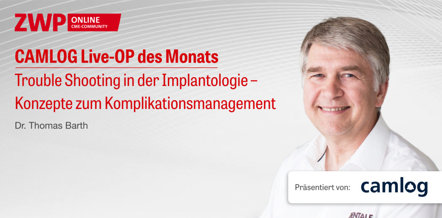 1 CME-Punkt: CAMLOG Live-OP mit Dr. Barth jetzt im Archiv