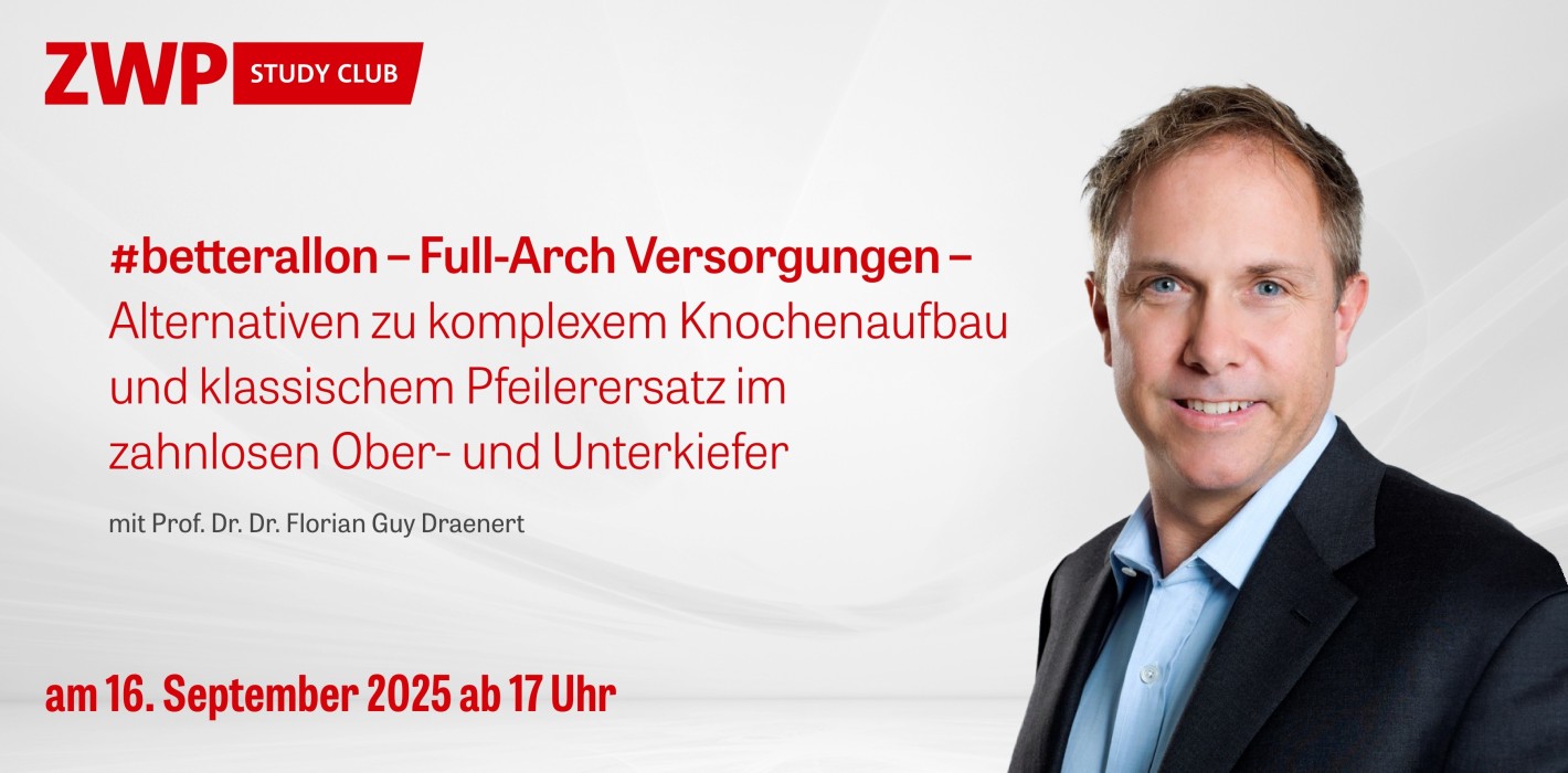 Webinar mit Prof. Draenert zu Full-Arch Versorgungen im September