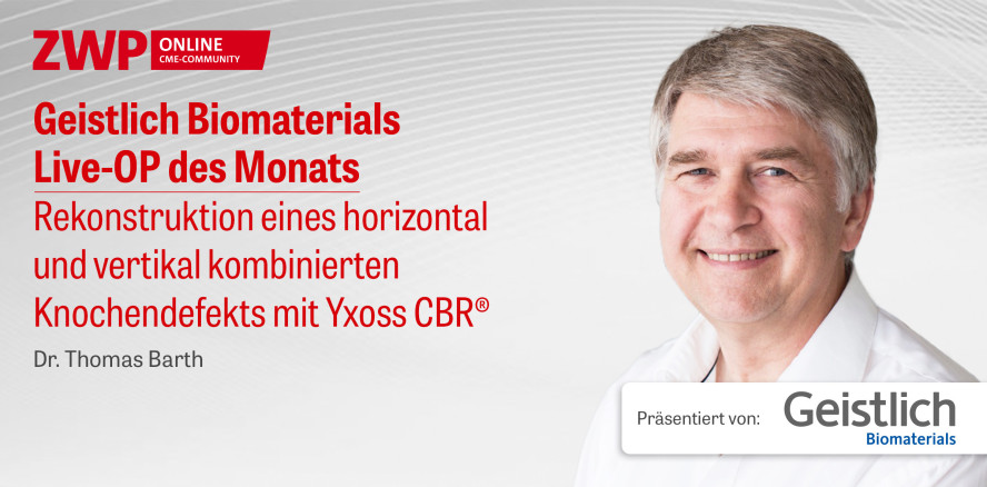 1 CME-Punkt: Geistlich Biomaterials Live-OP im Archiv abrufbar