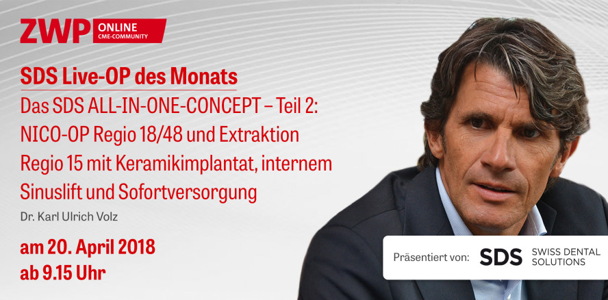 Heute Live-OP ab 9.15 Uhr: „Das SDS ALL-IN-ONE-CONCEPT“