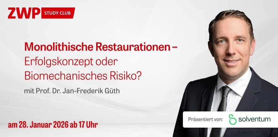 Solventum-Webinar mit Prof. Güth fokussiert monolithische Restaurationen