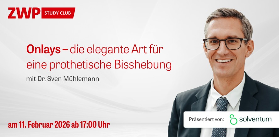 Solventum-Webinar: Onlays – die elegante Art für eine prothetische Bisshebung