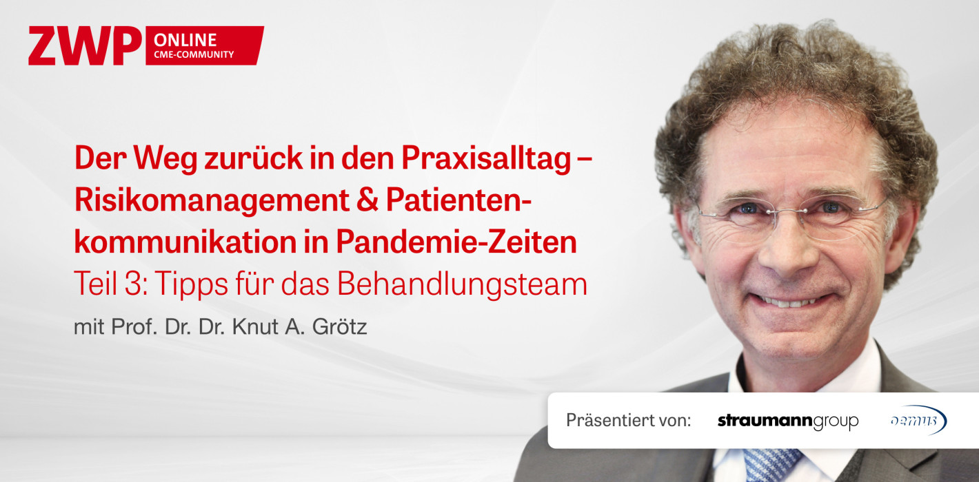 Web-Interview mit Prof. Grötz gibt Tipps für das Behandlungsteam