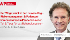 Web-Interview mit Prof. Grötz gibt Tipps für das Behandlungsteam