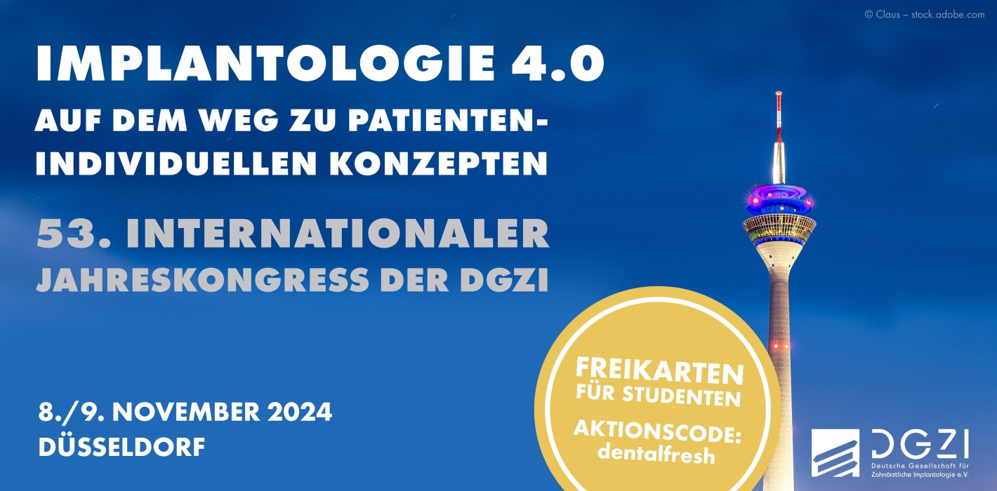 Freikarten für Studis: Mit „dental­fresh“ zum DGZI-Jahreskongress