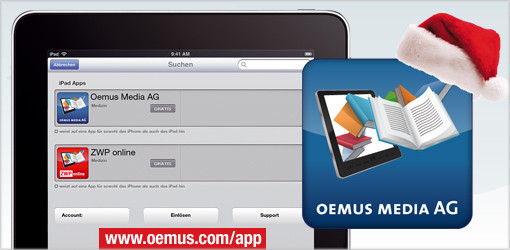OEMUS MEDIA AG – Verlagsspektrum mit eigener App auch auf dem iPad verfügbar