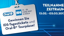 Dentalcare-de.de: Jetzt IDS-Tagestickets & Oral-B Tourpässe gewinnen