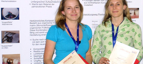 Zwei Marburger Zahnmedizinstudentinnen siegen bei Landeswettbewerb "Jugend forscht"