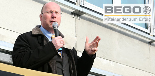 Bego: Richtfest für neues Produktionszentrum