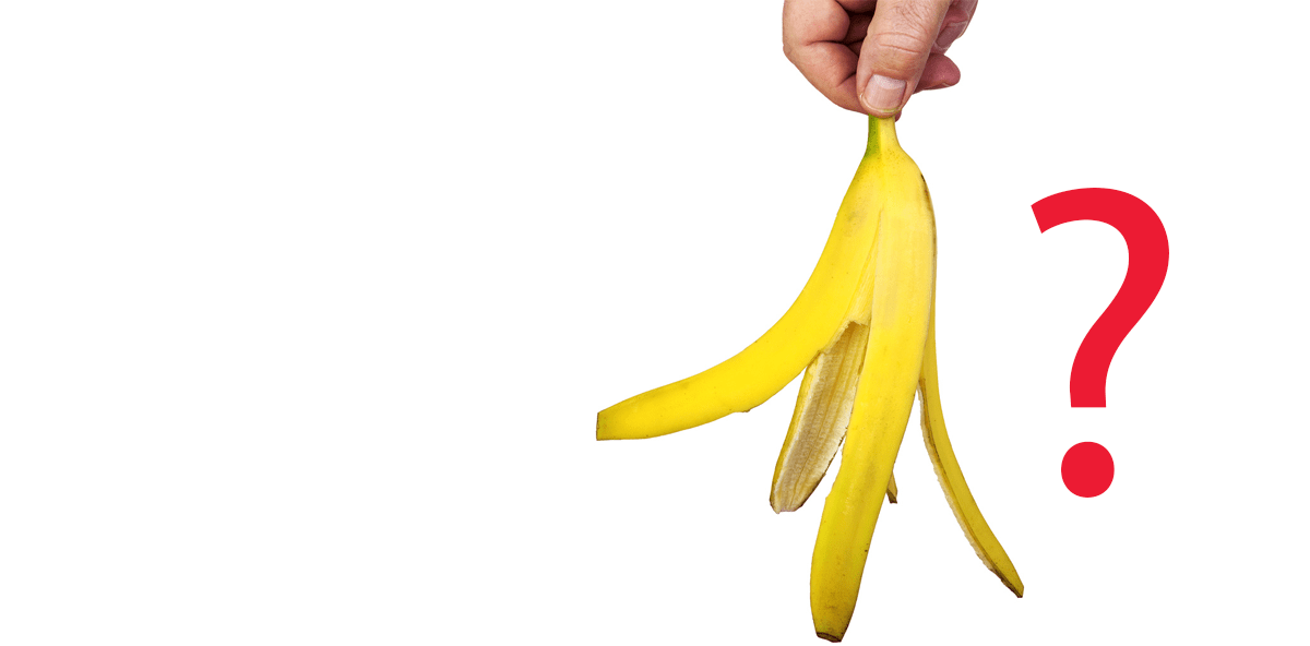 Zähne weißen mit der Kraft der Banane