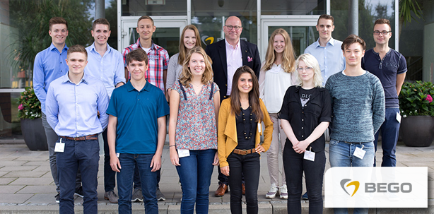 Willkommen! Sieben Auszubildende starten ins Berufsleben bei BEGO