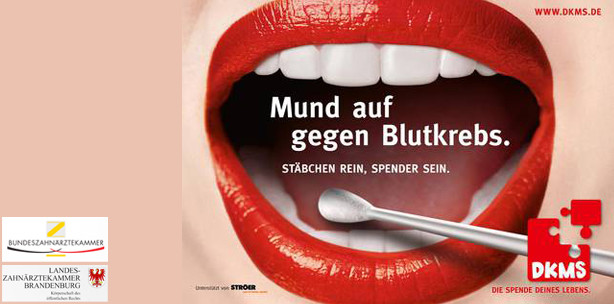 Zahnärzte unterstützen „Mund auf gegen Blutkrebs“