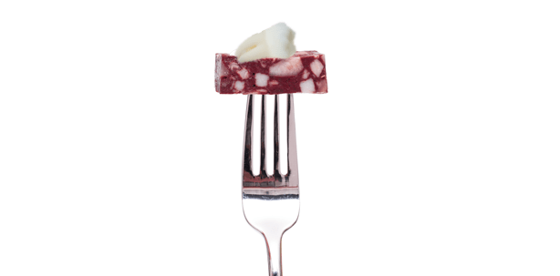 Blutwurst mit dentaler Beilage