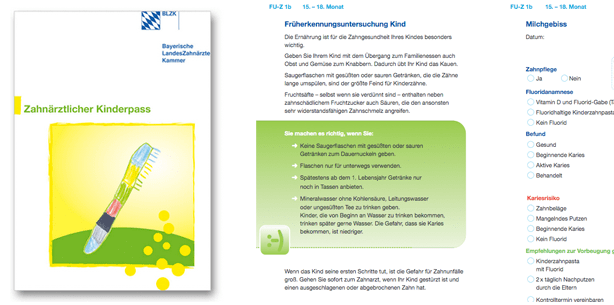 Zahnärztlicher Kinderpass der BLZK neu aufgelegt