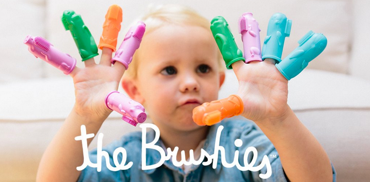 Spielend leichte Mundhygiene mit der Fingerpuppen-Zahnbürste