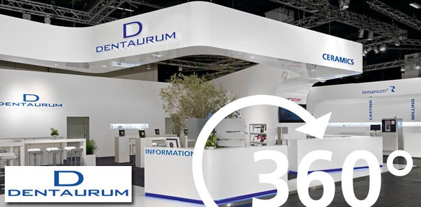 Der virtuelle 360° IDS-Messestand der Dentaurum-Gruppe