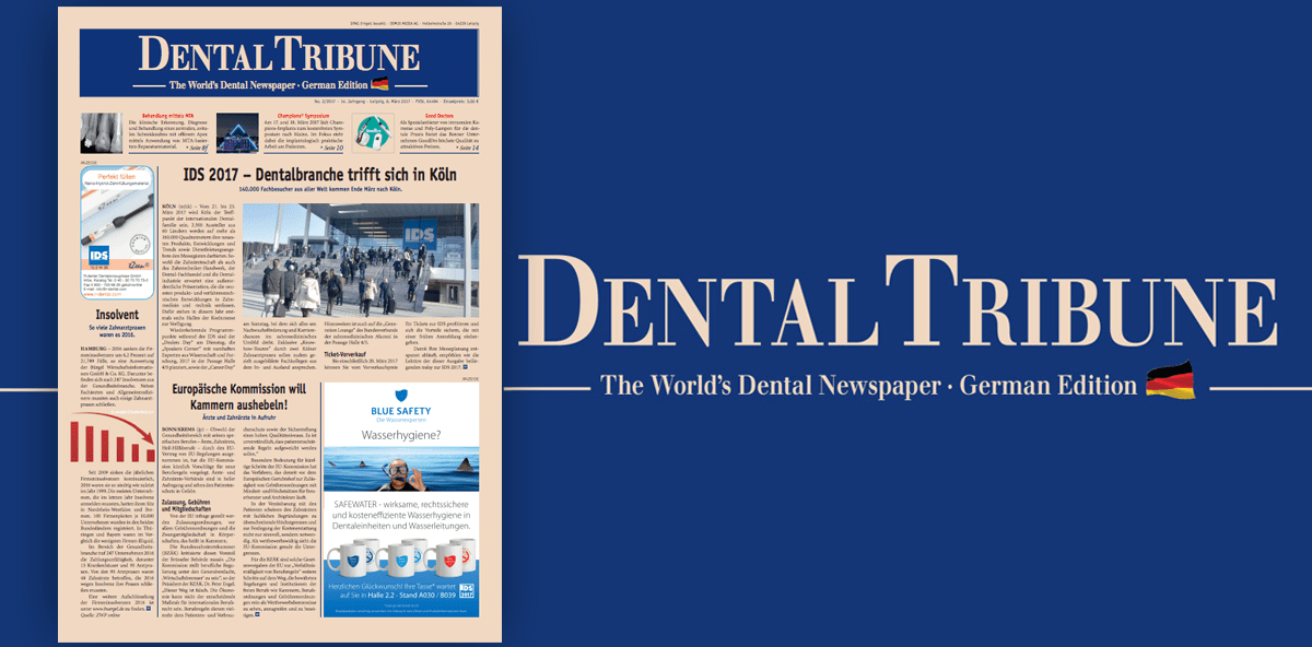 Aktuelle Dental Tribune Deutschland mit Preview zur IDS 2017