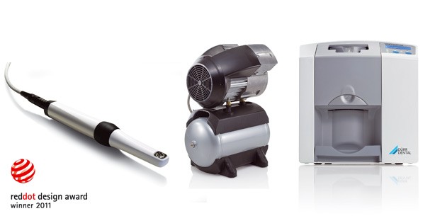 Drei Dürr Dental-Produkte im Design-Olymp