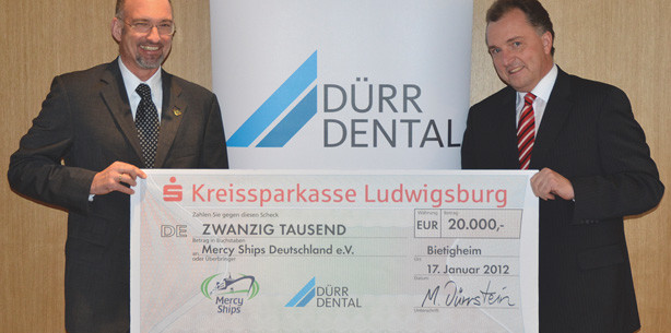 Dürr Dental spendet 20.000 Euro an Mercy Ships