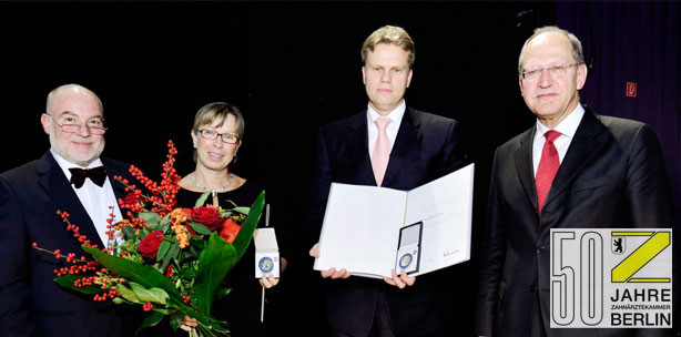 Silberne Ehrennadel für Heike Prestin und Jens Füting