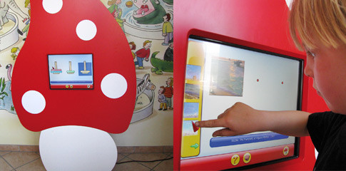 Interaktives Spielprogramm für das Wartezimmer