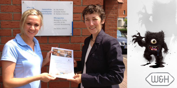 W&H Assistina-Gewinnspiel: Das Hygienemonster heißt Freddy