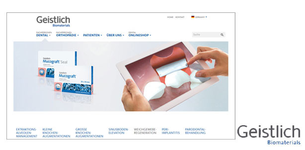 Besser informiert: Neue Website der Geistlich Pharma AG
