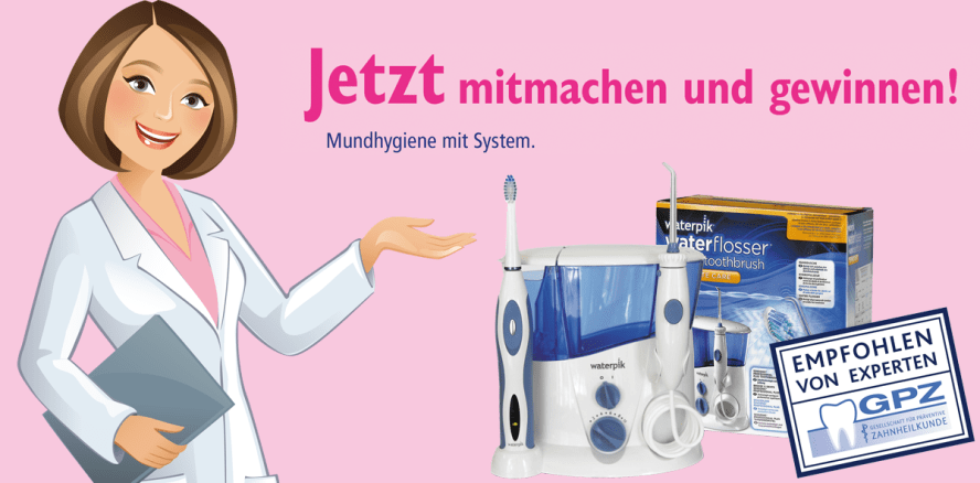 Gewinnspiel: Mitmachen und Waterpik Dental Center gewinnen