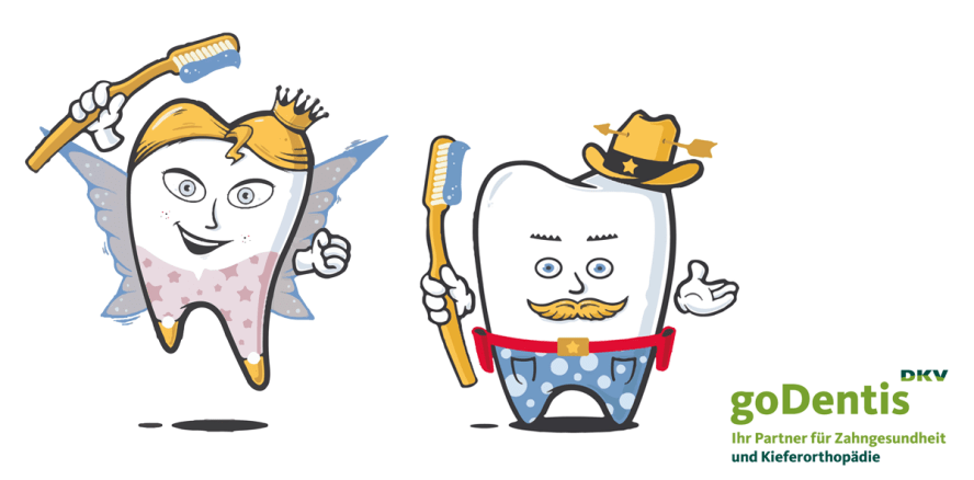 Zähneputzen mit Cowboy und Fee