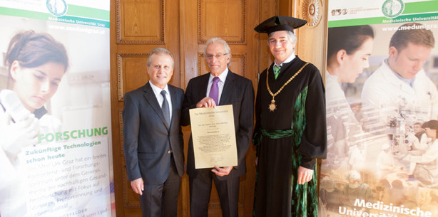 Med Uni Graz verleiht Ehrendoktorwürde an Abe Fingerhut