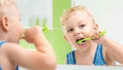 Zähne putzen oder Giraffe striegeln?