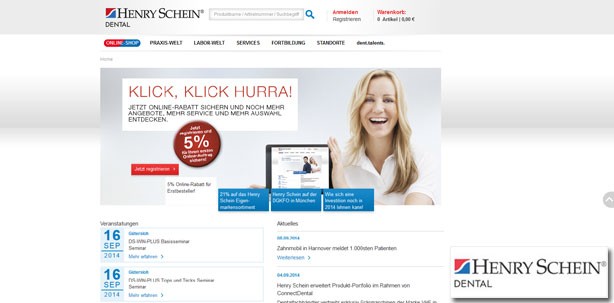 Neuer Internetauftritt der Henry Schein Dental Deutschland GmbH