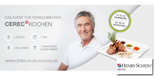 Henry Schein lädt zum ersten CEREC+ Kochen-Event ein