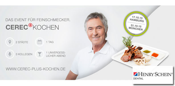Henry Schein lädt zum ersten CEREC+ Kochen-Event ein